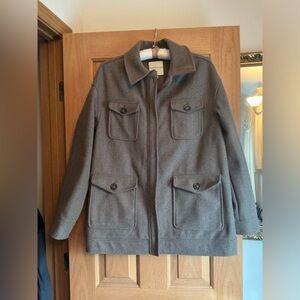 Wool Coat Size L Brown Bagatelle